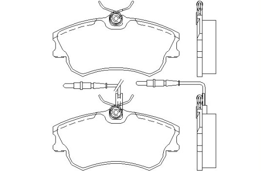 Bromsbeläggssats, skivbroms 2188801 Textar
