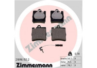 Bromsbeläggssats, skivbroms 21898.155.2 Zimmermann