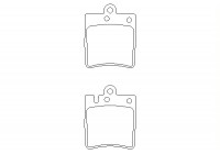 Bromsbeläggssats, skivbroms 2189803 Textar