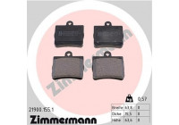 Bromsbeläggssats, skivbroms 21900.155.1 Zimmermann