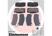 Bromsbeläggssats, skivbroms 21922.145.1 Zimmermann