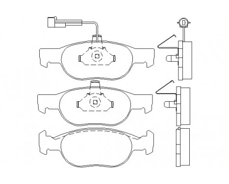 Bromsbeläggssats, skivbroms 2193002 Textar