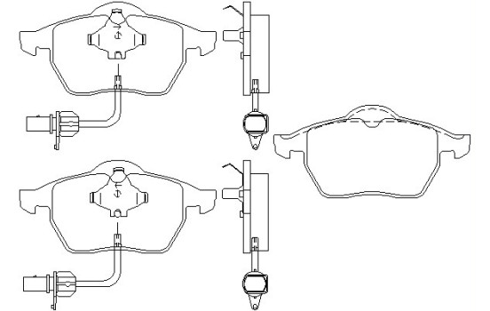 Bromsbeläggssats, skivbroms 2193801 Textar