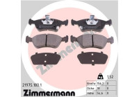 Bromsbeläggssats, skivbroms 21975.180.1 Zimmermann