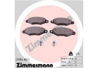 Bromsbeläggssats, skivbroms 21980.180.1 Zimmermann