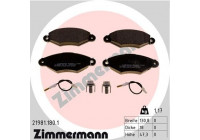 Bromsbeläggssats, skivbroms 21981.180.1 Zimmermann