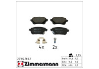 Bromsbeläggssats, skivbroms 22104.160.2 Zimmermann