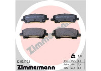 Bromsbeläggssats, skivbroms 22112.170.1 Zimmermann