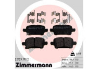 Bromsbeläggssats, skivbroms 22129.170.2 Zimmermann