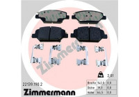 Bromsbeläggssats, skivbroms 22139.190.2 Zimmermann