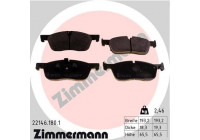 Bromsbeläggssats, skivbroms 22146.180.1 Zimmermann