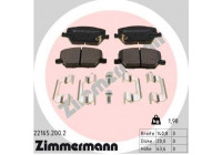 Bromsbeläggssats, skivbroms 22165.200.2 Zimmermann