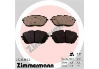 Bromsbeläggssats, skivbroms 22218.185.2 Zimmermann