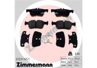 Bromsbeläggssats, skivbroms 22231.145.1 Zimmermann