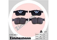 Bromsbeläggssats, skivbroms 22302.185.1 Zimmermann