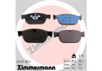 Bromsbeläggssats, skivbroms 22317.185.1 Zimmermann