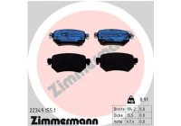 Bromsbeläggssats, skivbroms 22349.155.1 Zimmermann