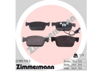 Bromsbeläggssats, skivbroms 22383.170.2 Zimmermann