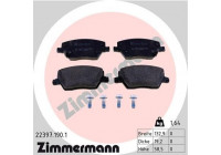 Bromsbeläggssats, skivbroms 22397.190.1 Zimmermann