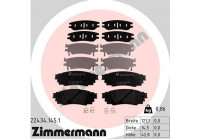 Bromsbeläggssats, skivbroms 22434.145.1 Zimmermann