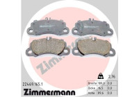 Bromsbeläggssats, skivbroms 22469.165.1 Zimmermann