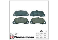 Bromsbeläggssats, skivbroms 22469.165.1 Zimmermann