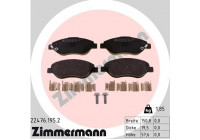 Bromsbeläggssats, skivbroms 22476.195.2 Zimmermann