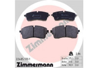 Bromsbeläggssats, skivbroms 22485.170.1 Zimmermann