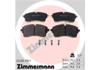 Bromsbeläggssats, skivbroms 22485.190.1 Zimmermann
