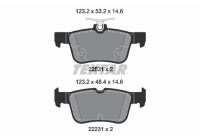 Bromsbeläggssats, skivbroms 2253105 Textar