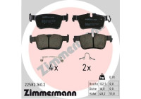 Bromsbeläggssats, skivbroms 22582.160.2 Zimmermann