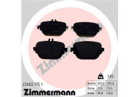 Bromsbeläggssats, skivbroms 22602.175.1 Zimmermann