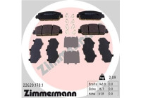 Bromsbeläggssats, skivbroms 22620.170.1 Zimmermann