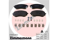 Bromsbeläggssats, skivbroms 22660.210.2 Zimmermann