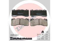 Bromsbeläggssats, skivbroms 22691.160.1 Zimmermann