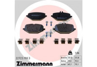 Bromsbeläggssats, skivbroms 22723.190.3 Zimmermann