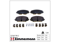 Bromsbeläggssats, skivbroms 22769.190.2 Zimmermann