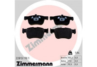 Bromsbeläggssats, skivbroms 22813.170.1 Zimmermann