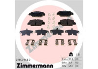 Bromsbeläggssats, skivbroms 22852.160.2 Zimmermann
