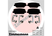 Bromsbeläggssats, skivbroms 22855.200.2 Zimmermann