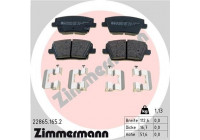 Bromsbeläggssats, skivbroms 22865.165.2 Zimmermann