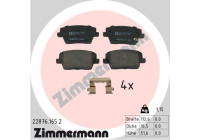 Bromsbeläggssats, skivbroms 22876.165.2 Zimmermann