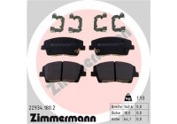 Bromsbeläggssats, skivbroms 22934.180.2 Zimmermann