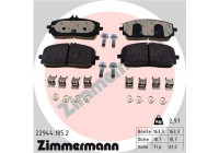 Bromsbeläggssats, skivbroms 22944.185.2 Zimmermann