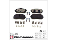 Bromsbeläggssats, skivbroms 22944.185.2 Zimmermann
