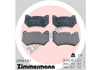 Bromsbeläggssats, skivbroms 22958.170.1 Zimmermann