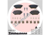 Bromsbeläggssats, skivbroms 22986.170.2 Zimmermann