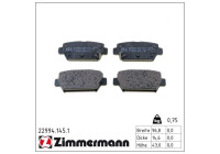 Bromsbeläggssats, skivbroms 22994.145.1 Zimmermann