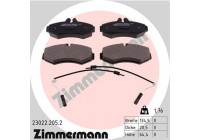 Bromsbeläggssats, skivbroms 23022.205.2 Zimmermann