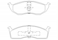 Bromsbeläggssats, skivbroms 2304301 Textar